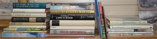 A quantity reference books on British Impressionism, British Watercolours, Paintings of Samuel Palmer, John